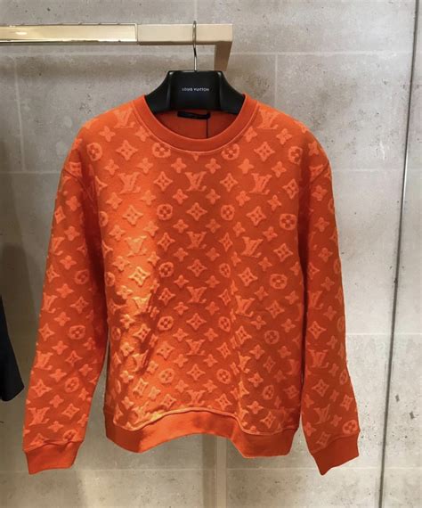 lv jumper orange|Sweaters, Sweatshirts & Hoodies for Men .